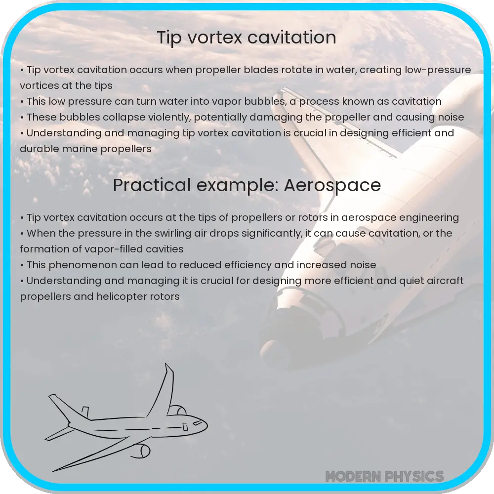 Tip Vortex Cavitation