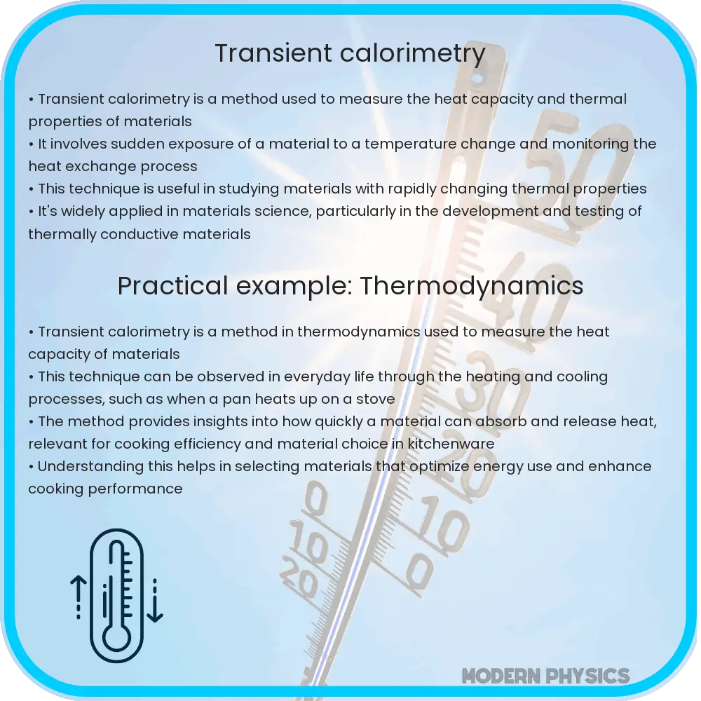 Transient calorimetry
