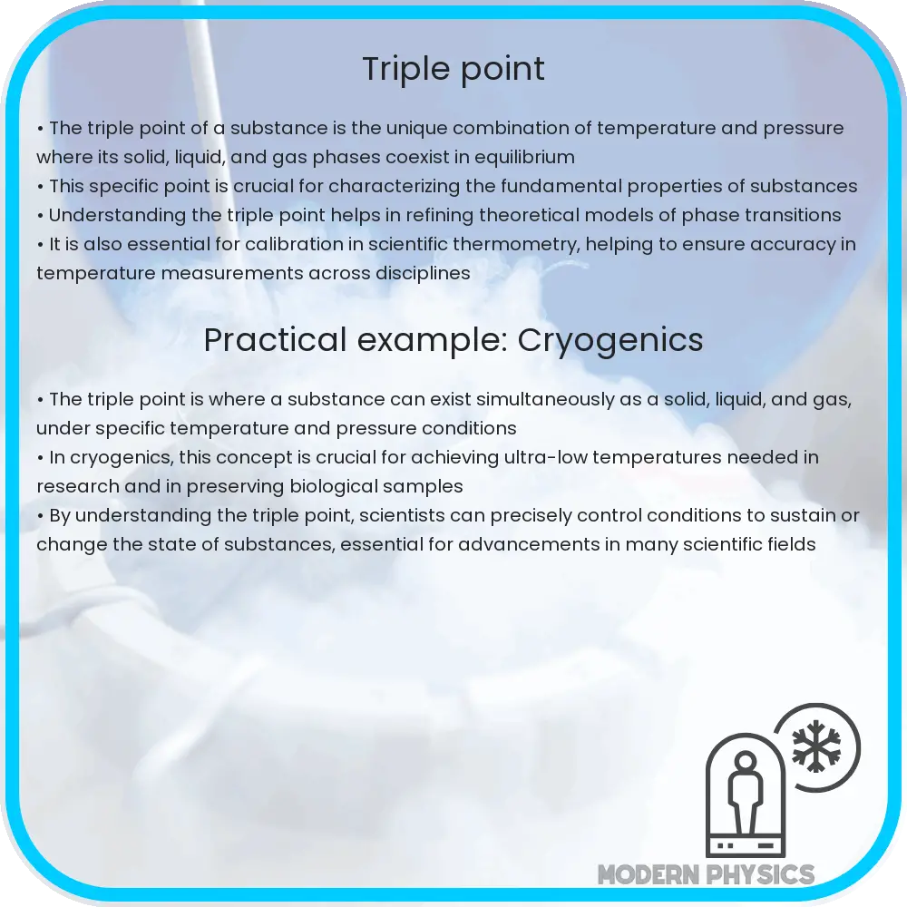 Triple Point Phase Transition, Equilibrium & Pressure