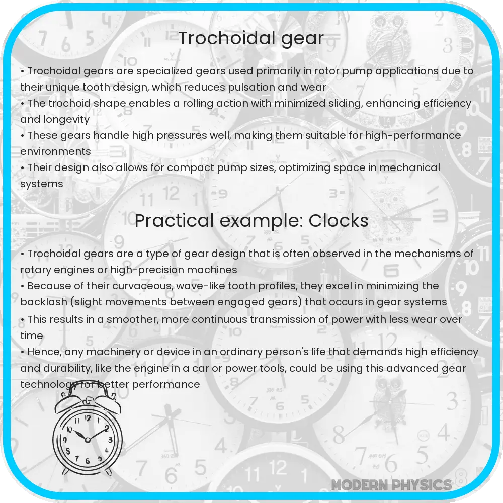 Trochoidal gear