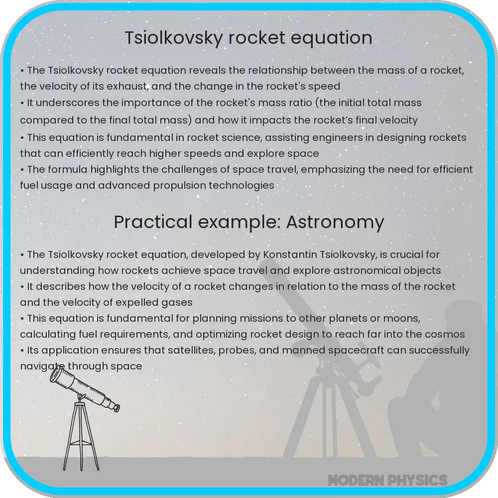 Tsiolkovsky rocket equation