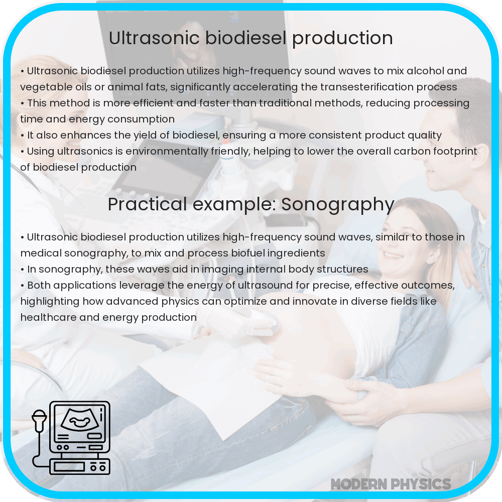 Ultrasonic biodiesel production