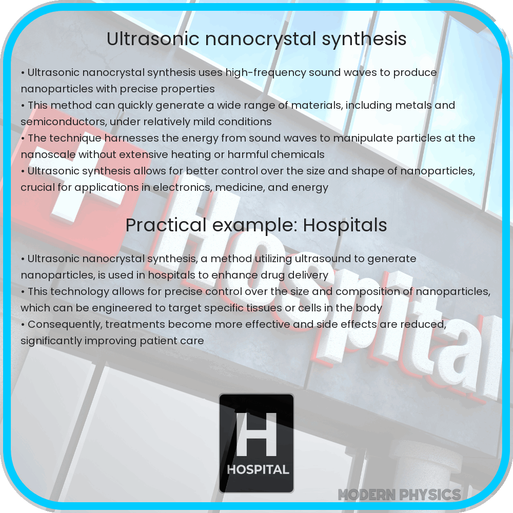 Ultrasonic nanocrystal synthesis
