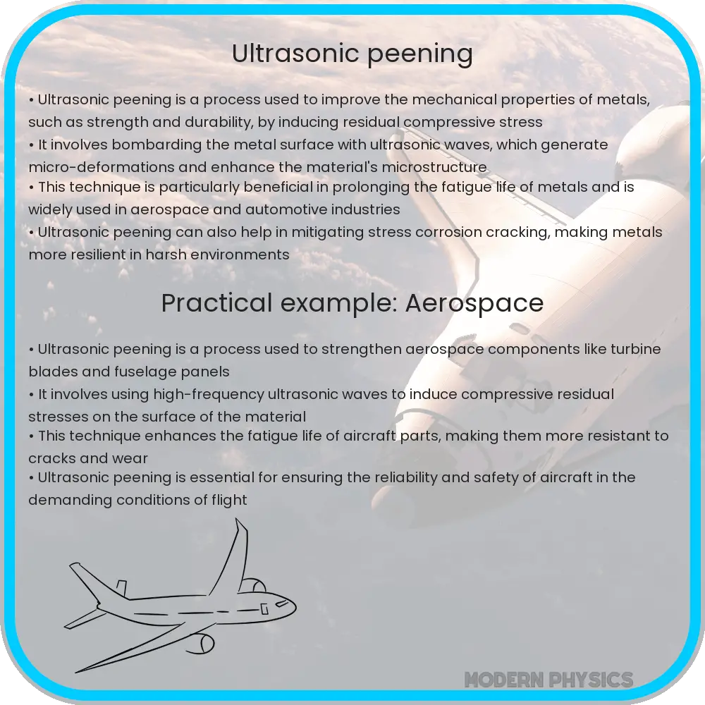Ultrasonic peening