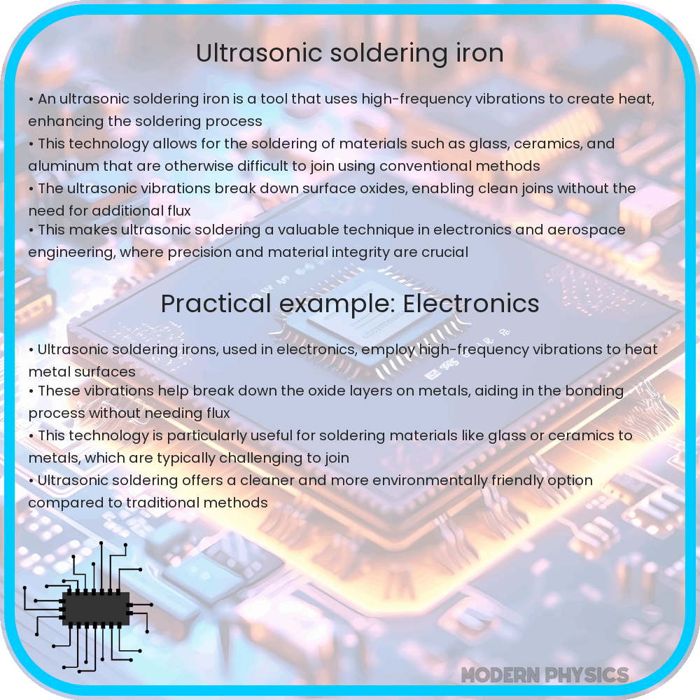 Ultrasonic soldering iron