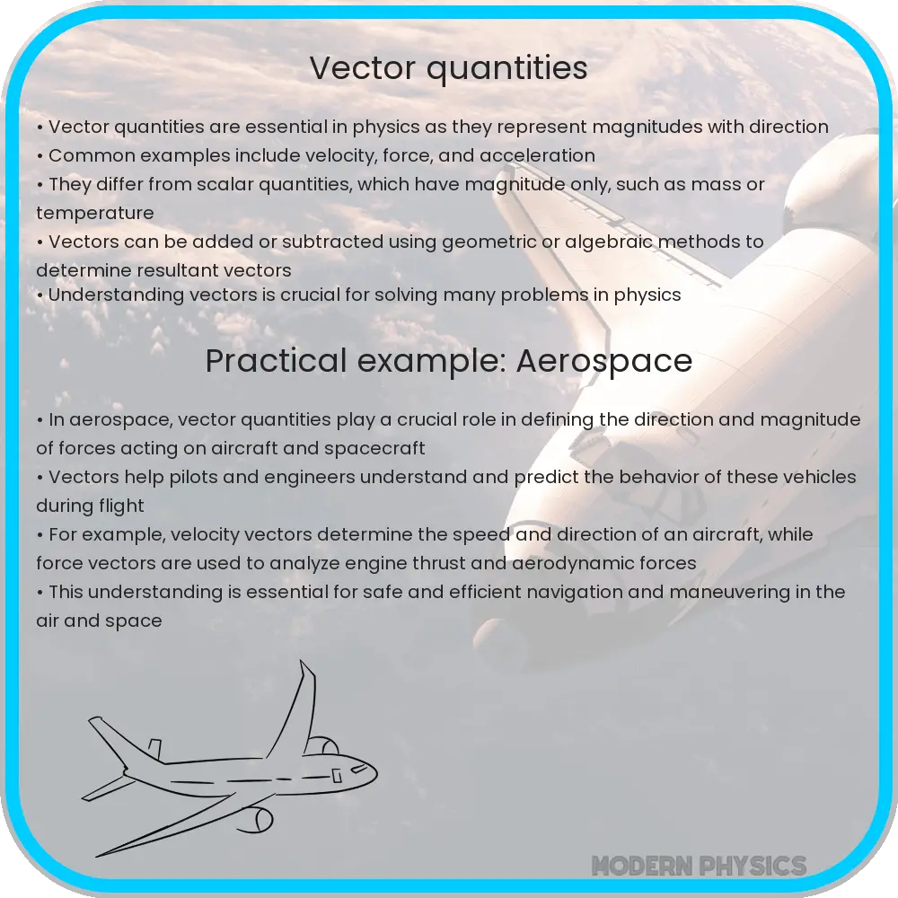 Vector quantities