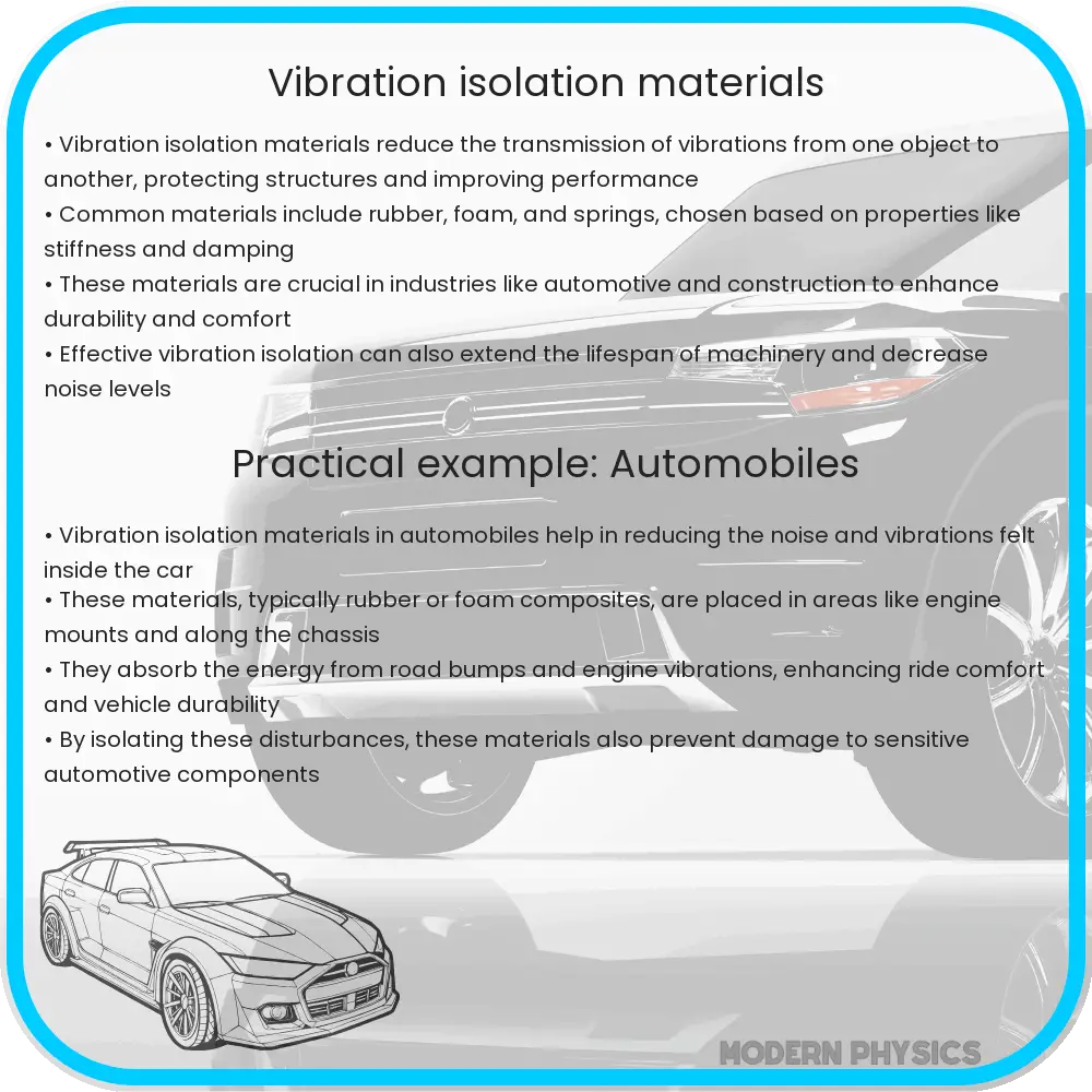 Vibration Isolation Materials