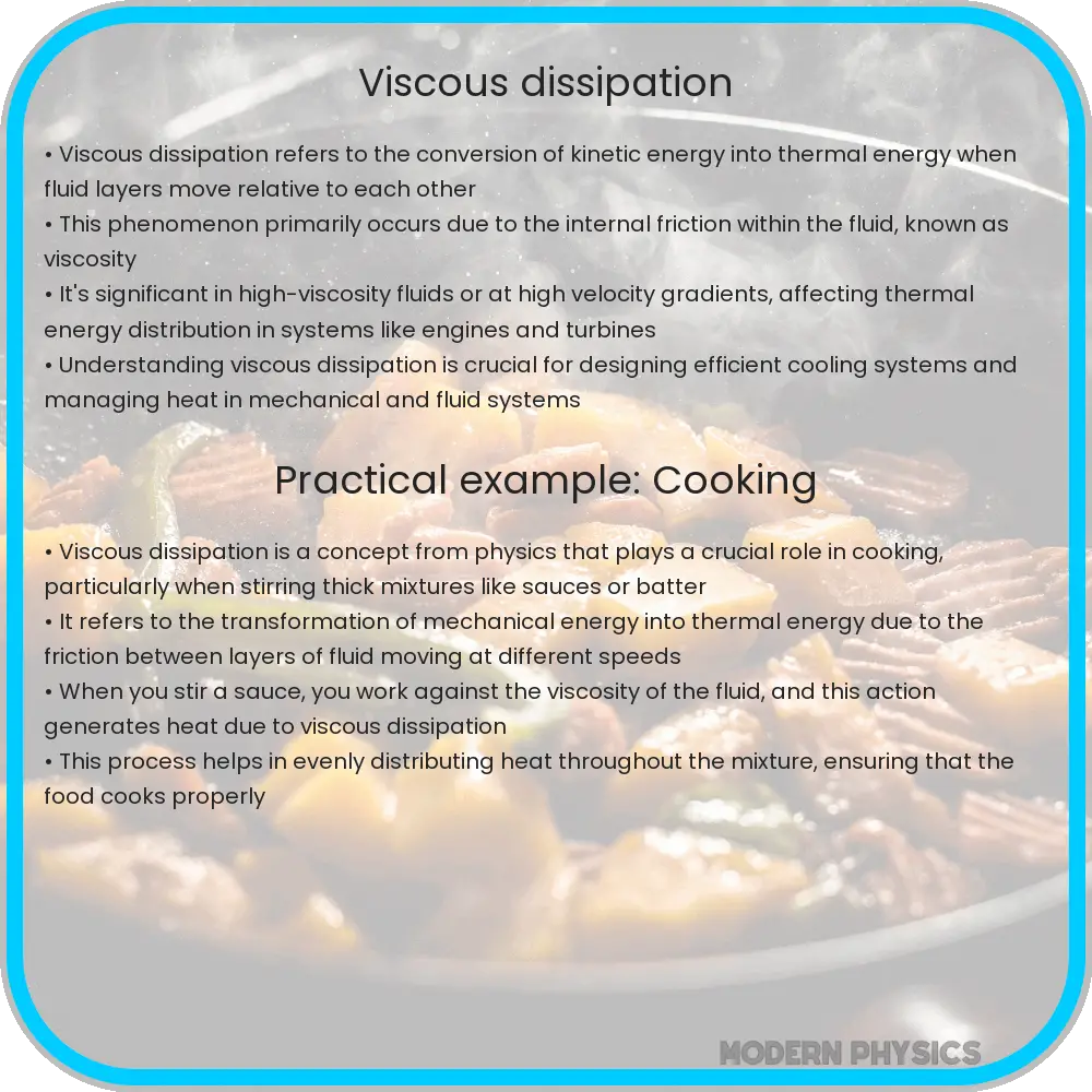 Viscous dissipation
