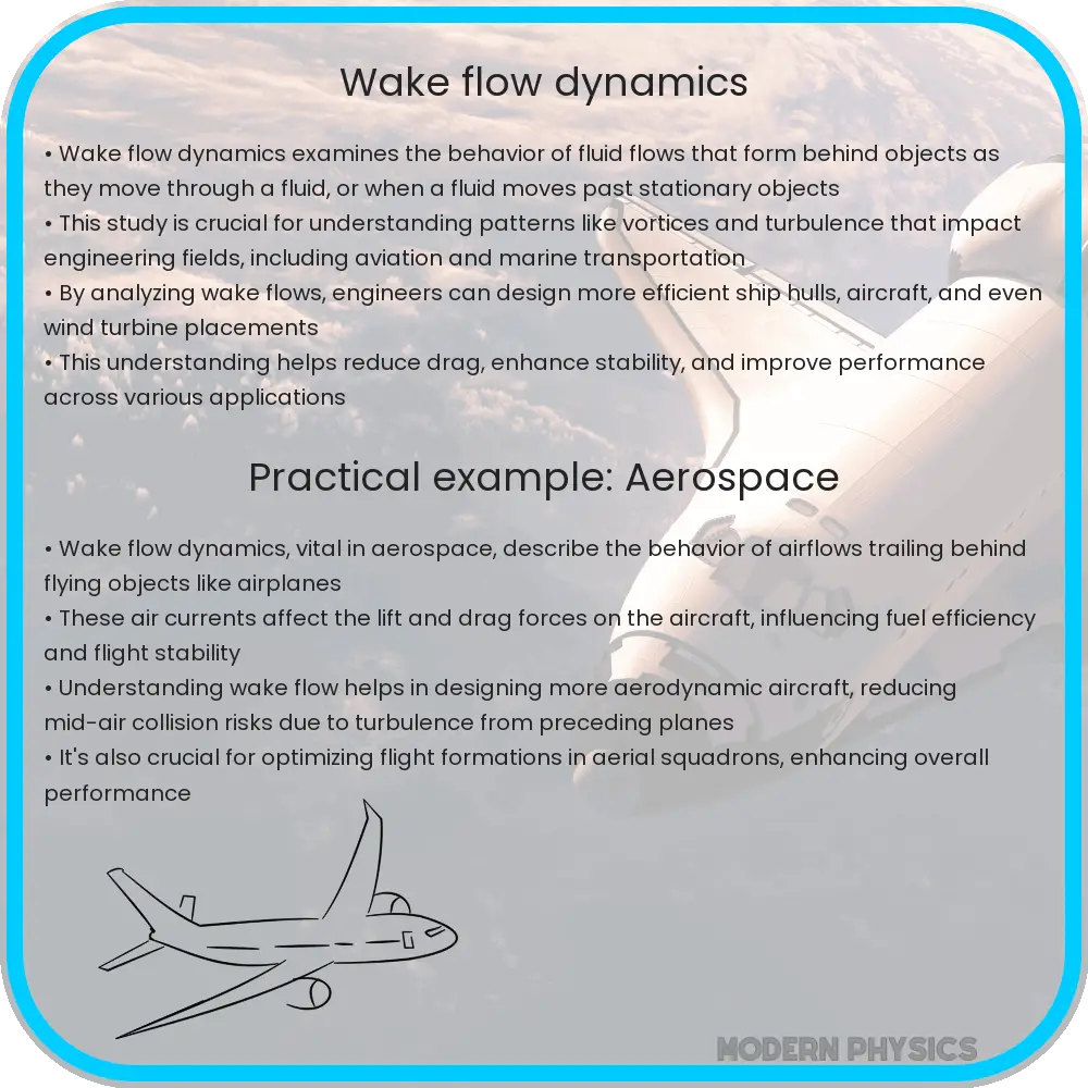 Wake flow dynamics