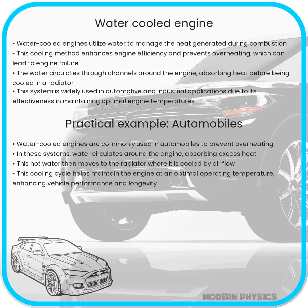 Water-cooled engine