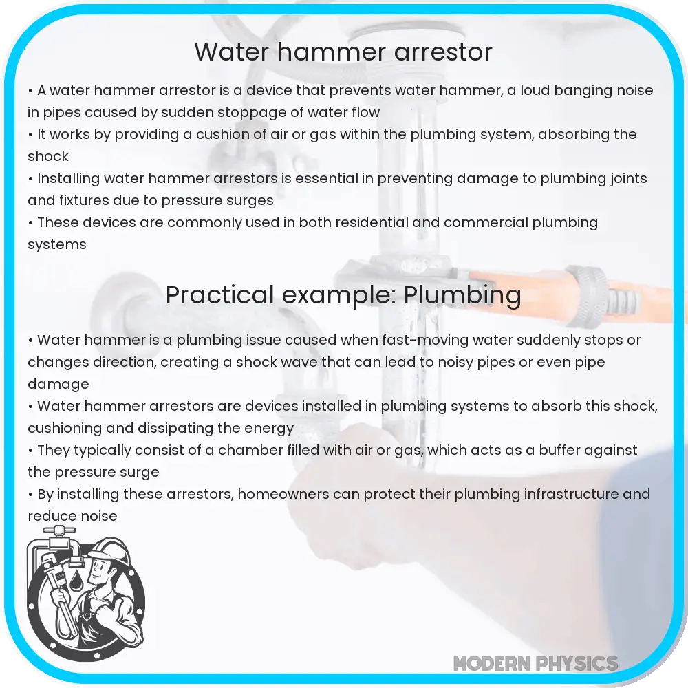 Water hammer arrestor