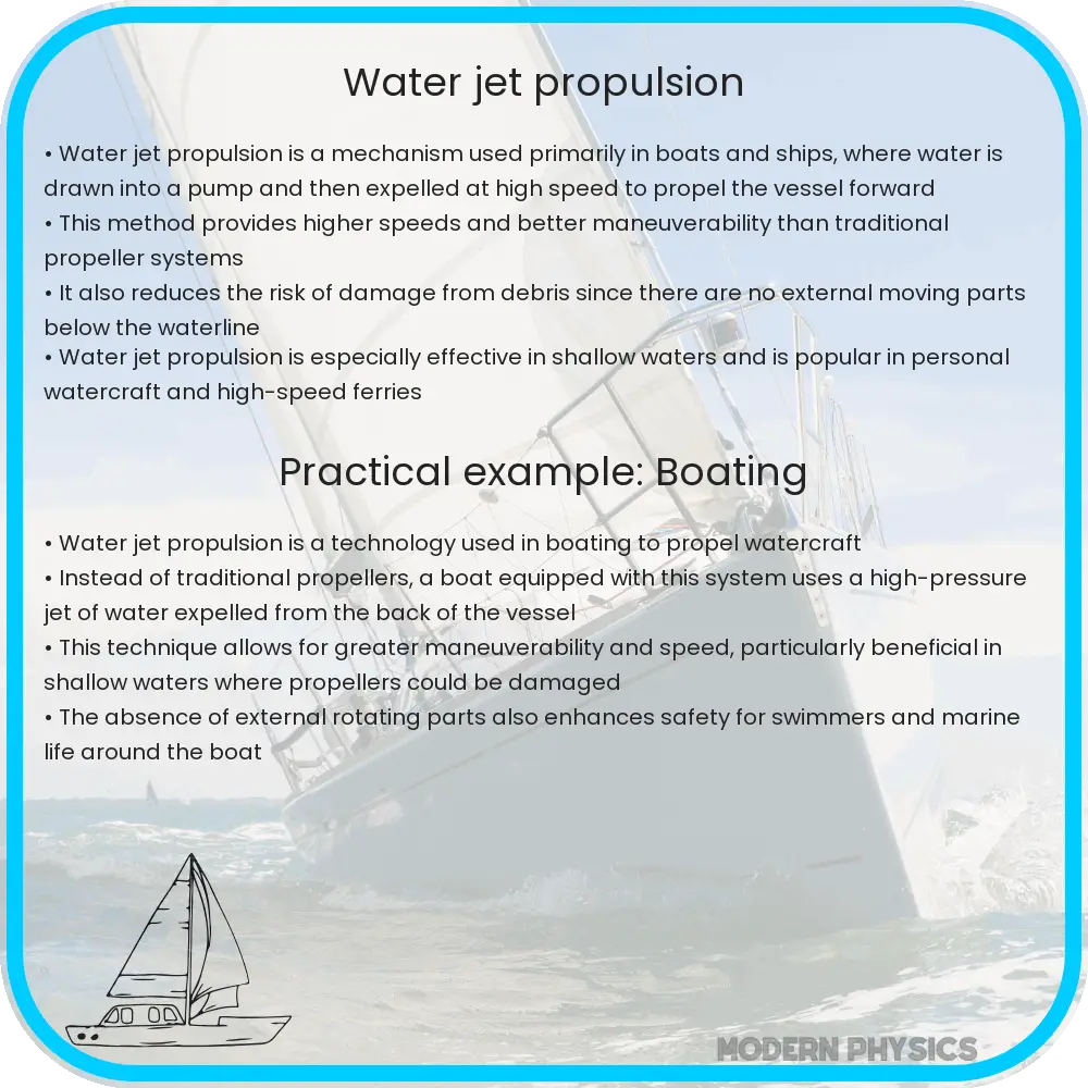 Water jet propulsion