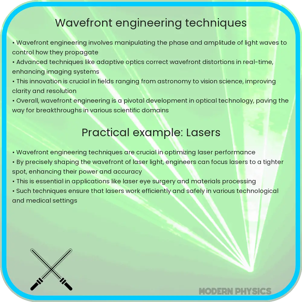 Wavefront engineering techniques