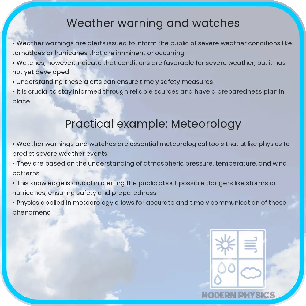 Weather Warning and Watches