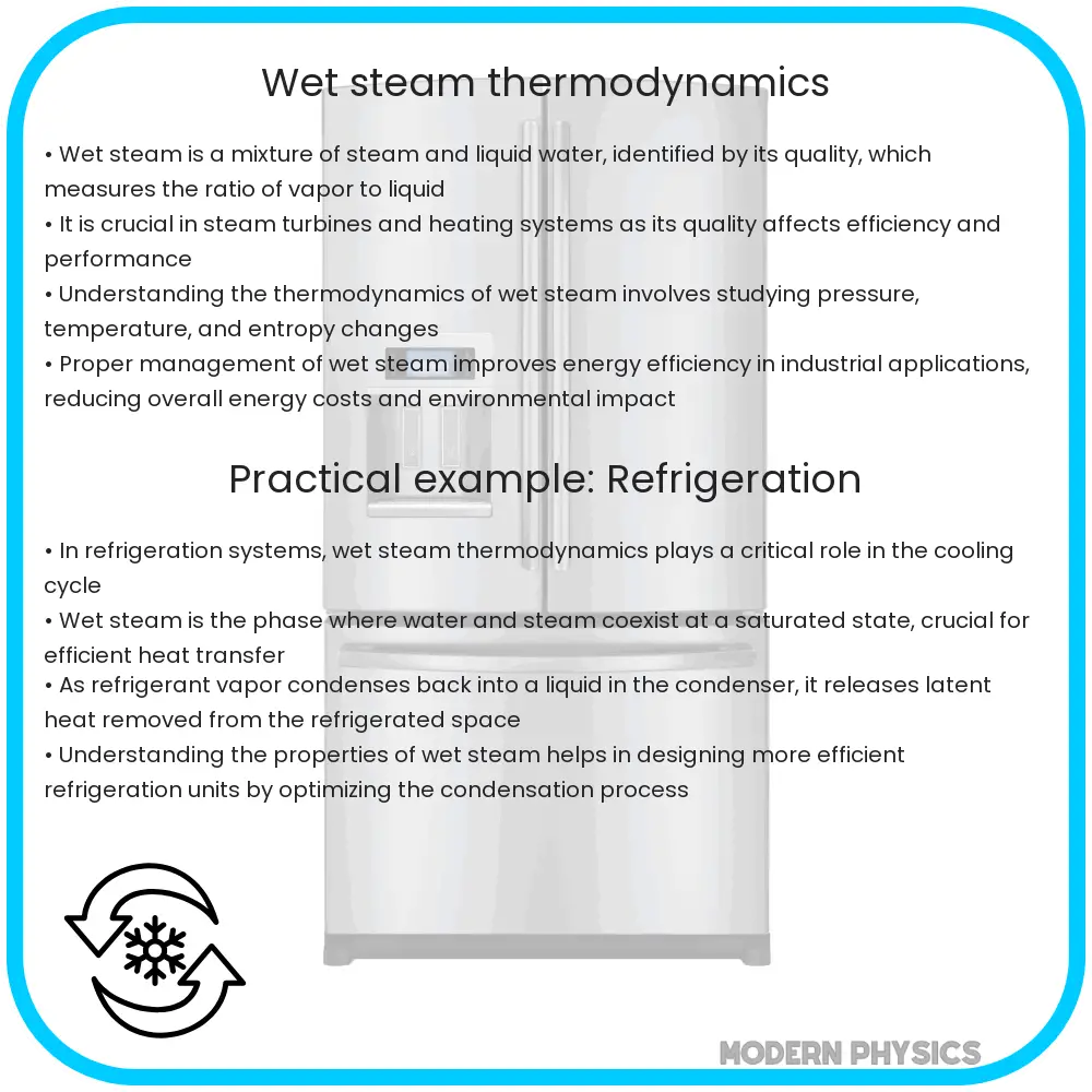Wet steam thermodynamics