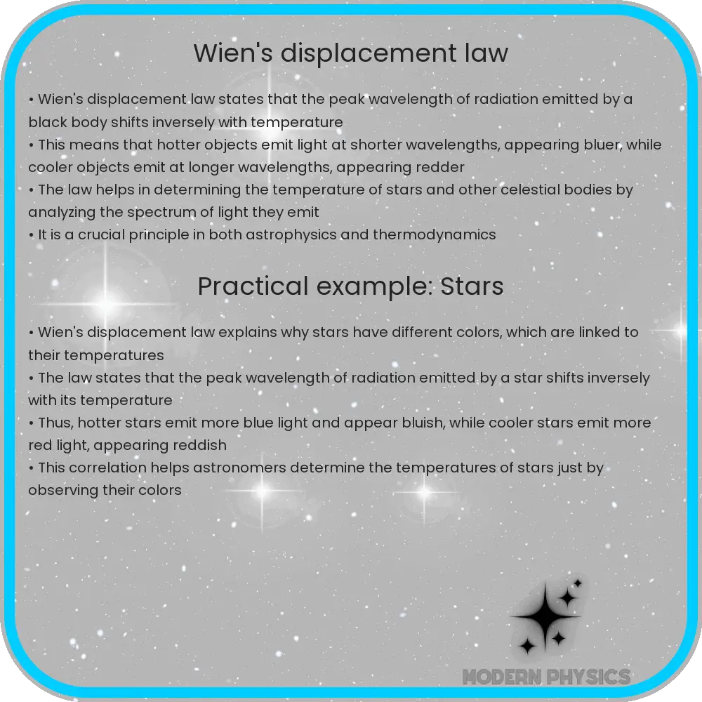 Wien's displacement law