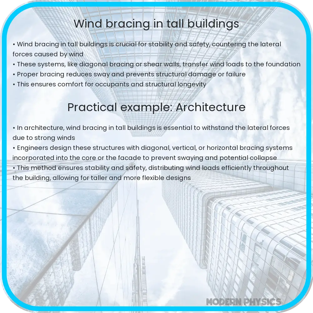 Wind bracing in tall buildings