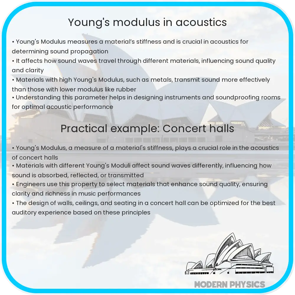 Young's Modulus in Acoustics