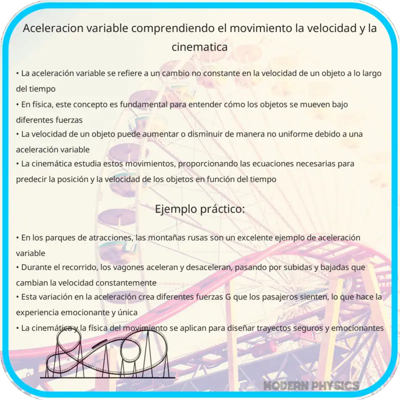 Aceleración Variable | Comprendiendo el Movimiento, la Velocidad y la Cinemática