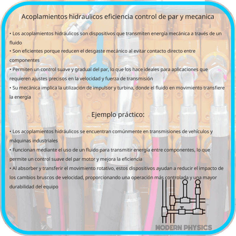 Acoplamientos Hidráulicos: Eficiencia, Control de Par y Mecánica
