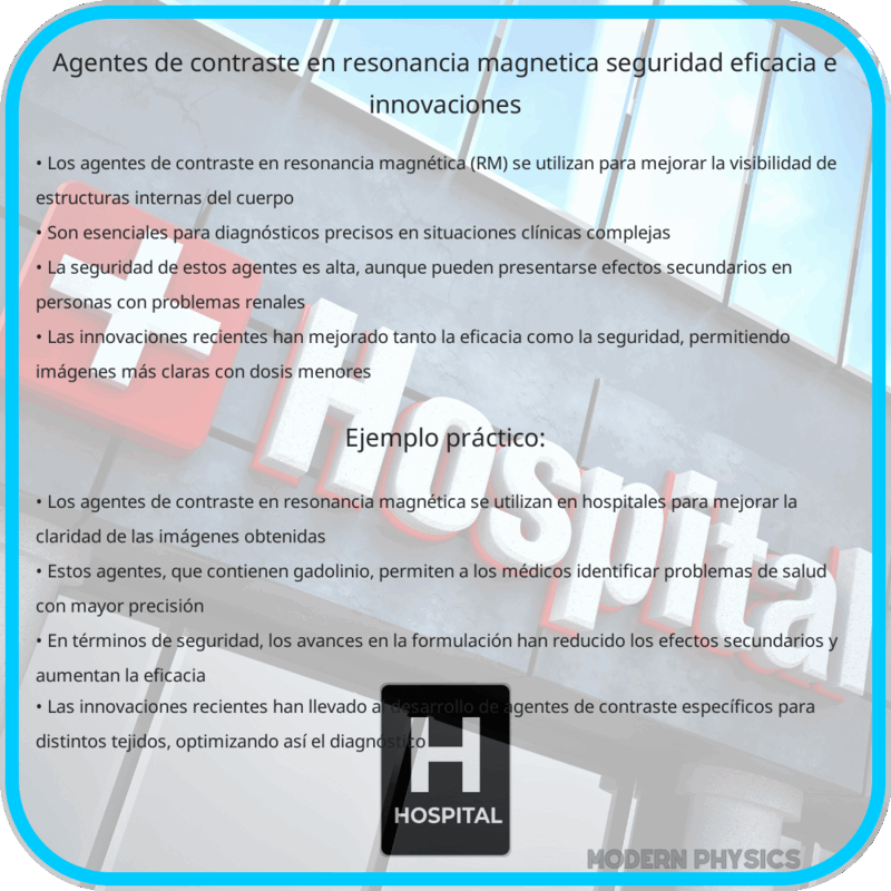 Agentes de Contraste en Resonancia Magnética | Seguridad, Eficacia e Innovaciones