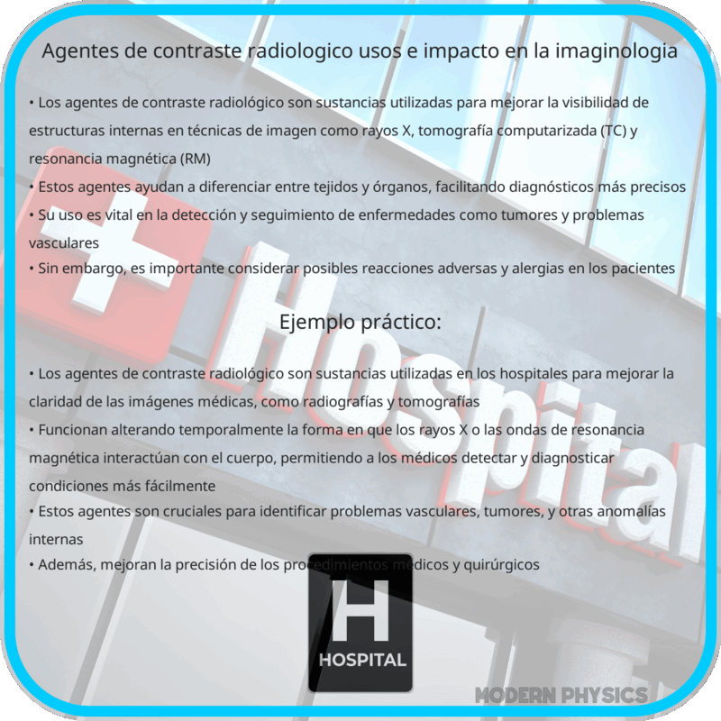 Agentes de Contraste Radiológico | Usos e Impacto en la Imaginología