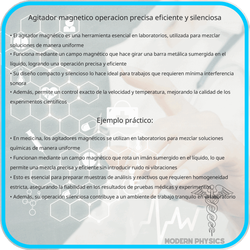 Agitador Magnético | Operación Precisa, Eficiente y Silenciosa