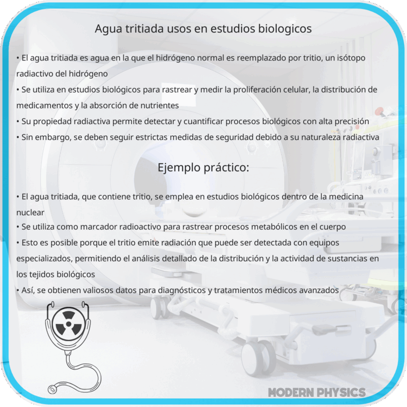 Agua Tritiada | Usos en Estudios Biológicos