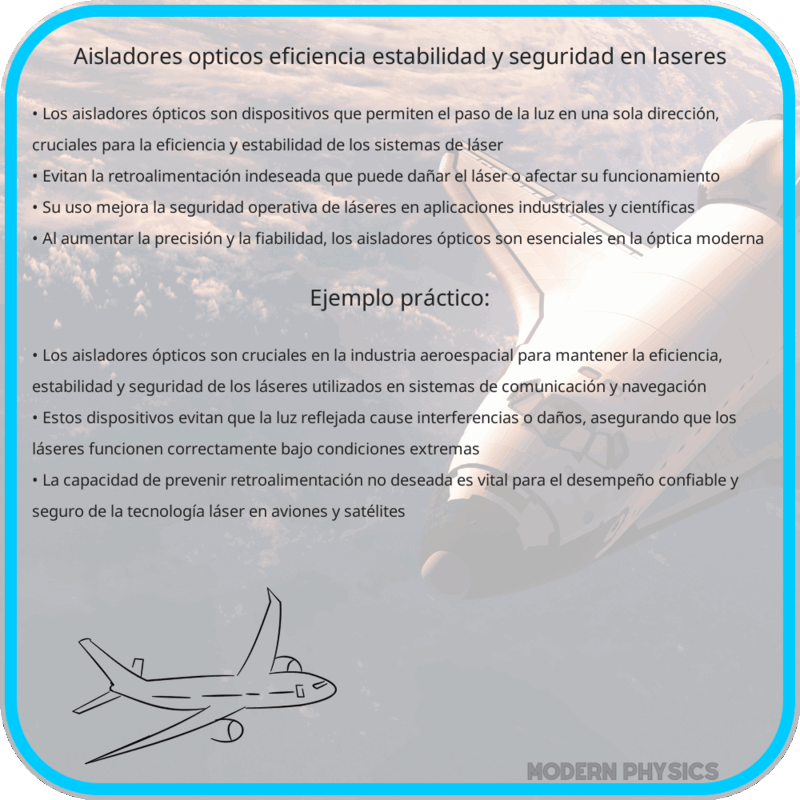 Aisladores Ópticos | Eficiencia, Estabilidad y Seguridad en Láseres