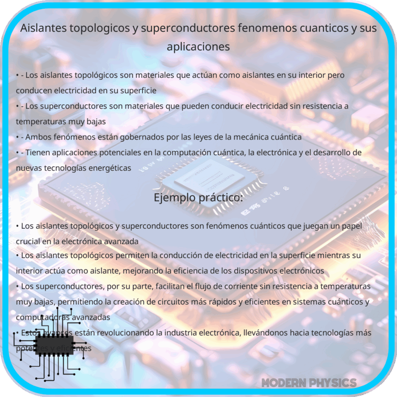 Aislantes Topológicos y Superconductores | Fenómenos Cuánticos y Sus Aplicaciones