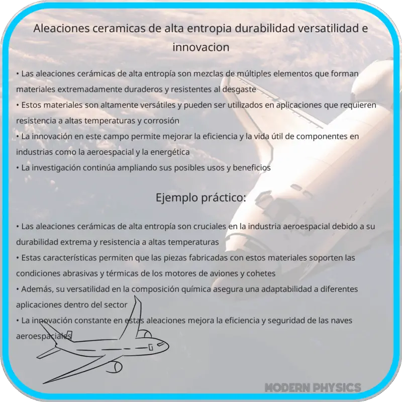 Aleaciones Cerámicas de Alta Entropía | Durabilidad, Versatilidad e Innovación