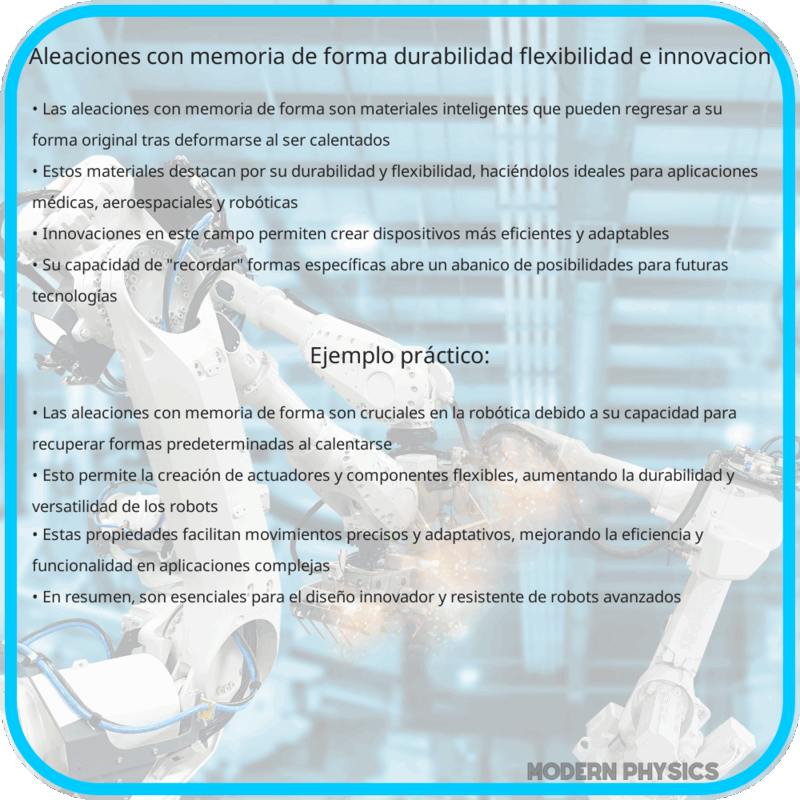 Aleaciones con Memoria de Forma: Durabilidad, Flexibilidad e Innovación