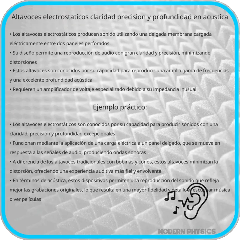Altavoces Electrostáticos | Claridad, Precisión y Profundidad en Acústica