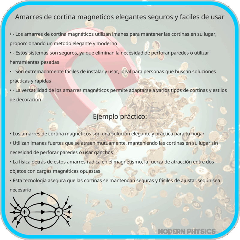 Amarres de Cortina Magnéticos | Elegantes, Seguros y Fáciles de Usar