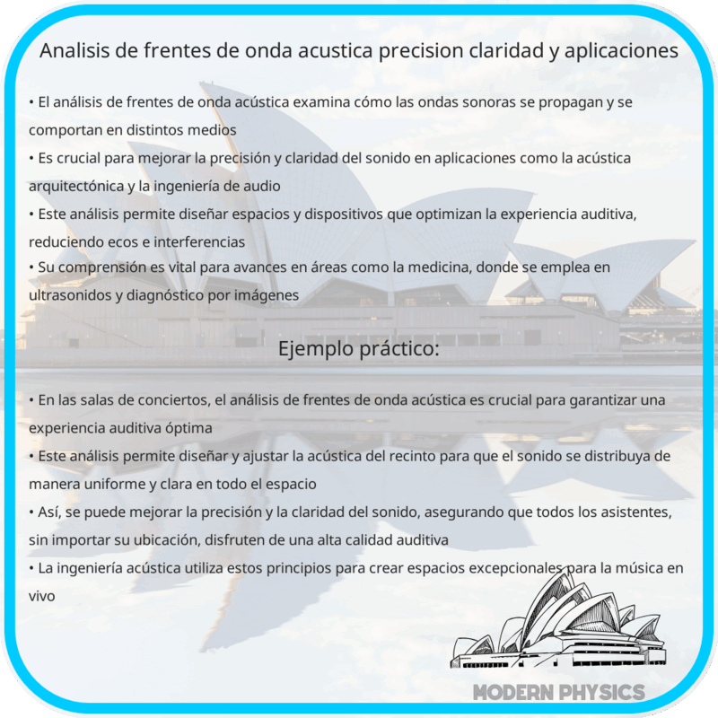Análisis de Frentes de Onda Acústica: Precisión, Claridad y Aplicaciones