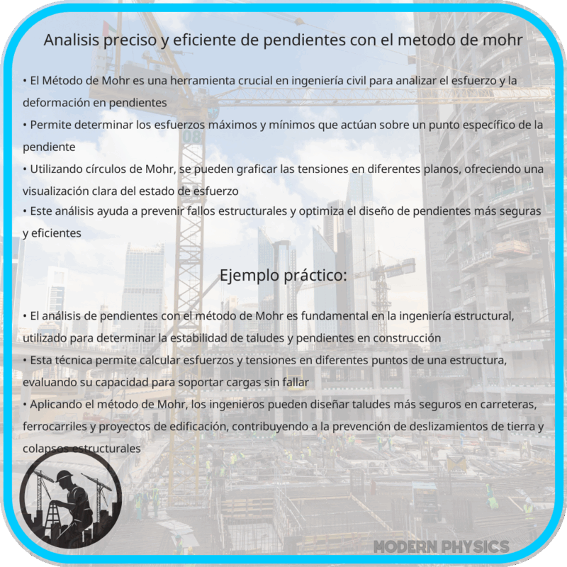 Análisis Preciso y Eficiente de Pendientes con el Método de Mohr