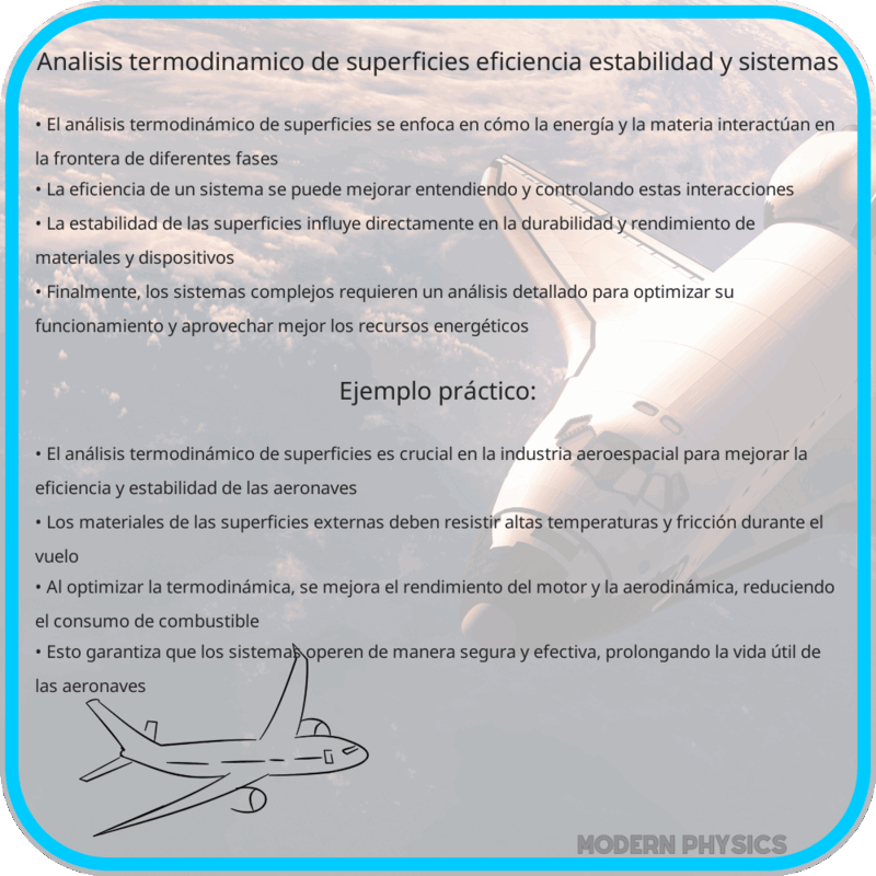 Análisis Termodinámico de Superficies | Eficiencia, Estabilidad y Sistemas