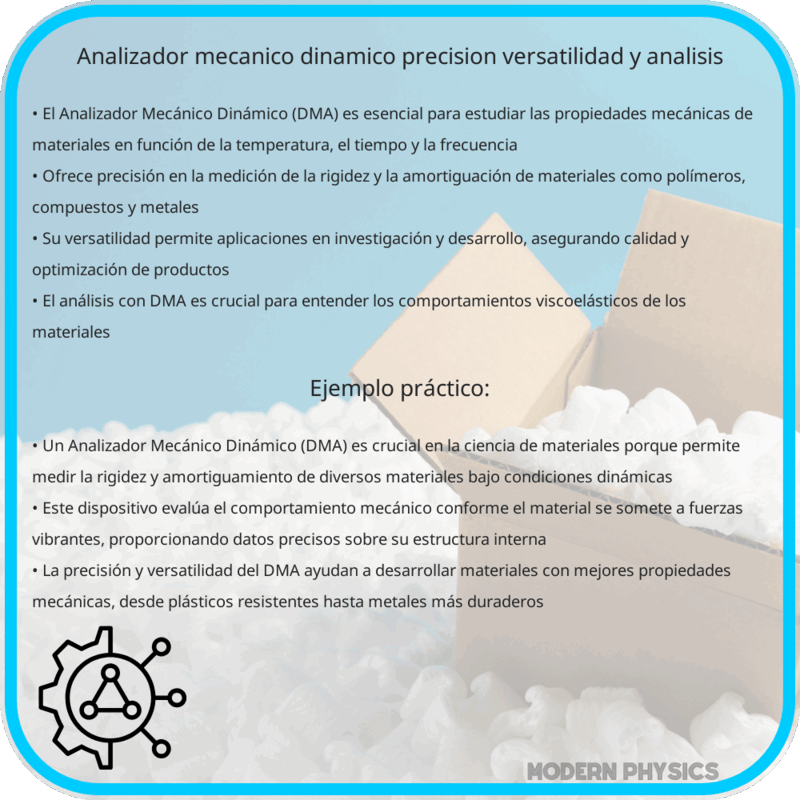 Analizador Mecánico Dinámico | Precisión, Versatilidad y Análisis