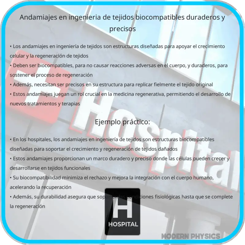 Andamiajes en Ingeniería de Tejidos | Biocompatibles, Duraderos y Precisos
