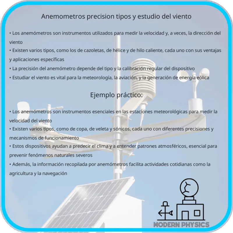 Anemómetros: Precisión, Tipos y Estudio del Viento