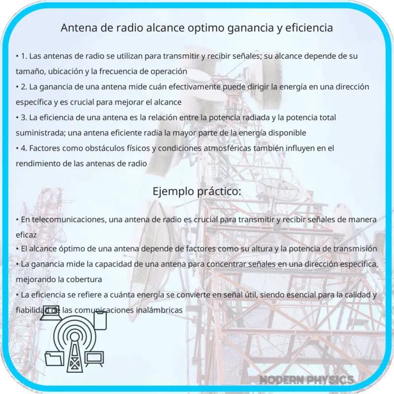 Antena de Radio: Alcance Óptimo, Ganancia y Eficiencia
