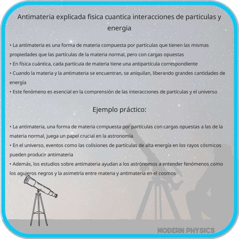 Antimateria Explicada | Física Cuántica, Interacciones de Partículas y Energía