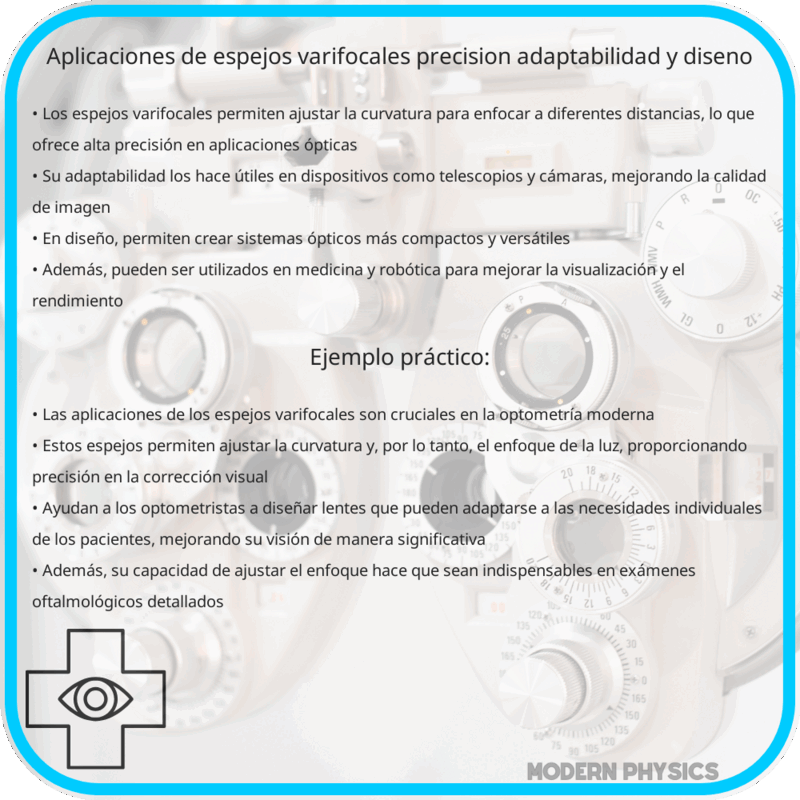 Aplicaciones de Espejos Varifocales | Precisión, Adaptabilidad y Diseño