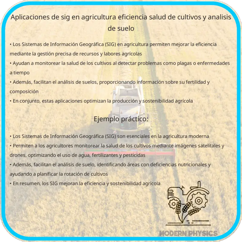 Aplicaciones de SIG en Agricultura | Eficiencia, Salud de Cultivos y Análisis de Suelo