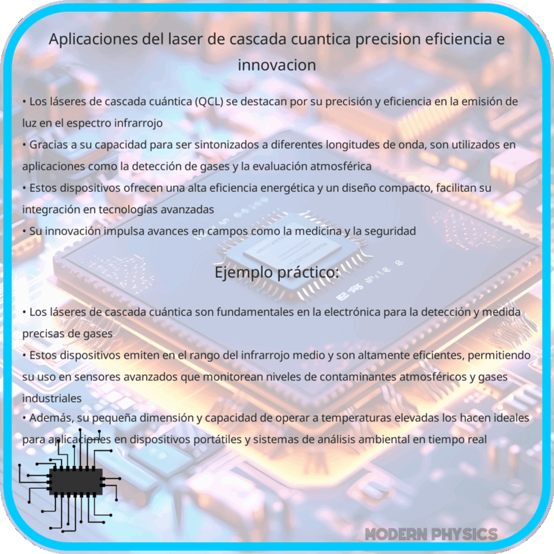 Aplicaciones del Láser de Cascada Cuántica | Precisión, Eficiencia e Innovación