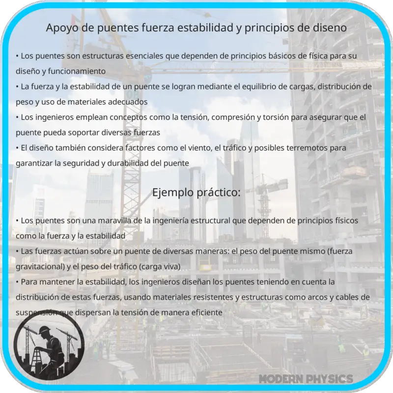 Apoyo de Puentes | Fuerza, Estabilidad y Principios de Diseño