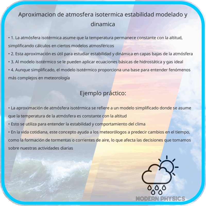 Aproximación de Atmósfera Isotérmica | Estabilidad, Modelado y Dinámica