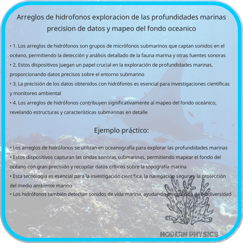 Arreglos de Hidrófonos | Exploración de las Profundidades Marinas, Precisión de Datos y Mapeo del Fondo Oceánico