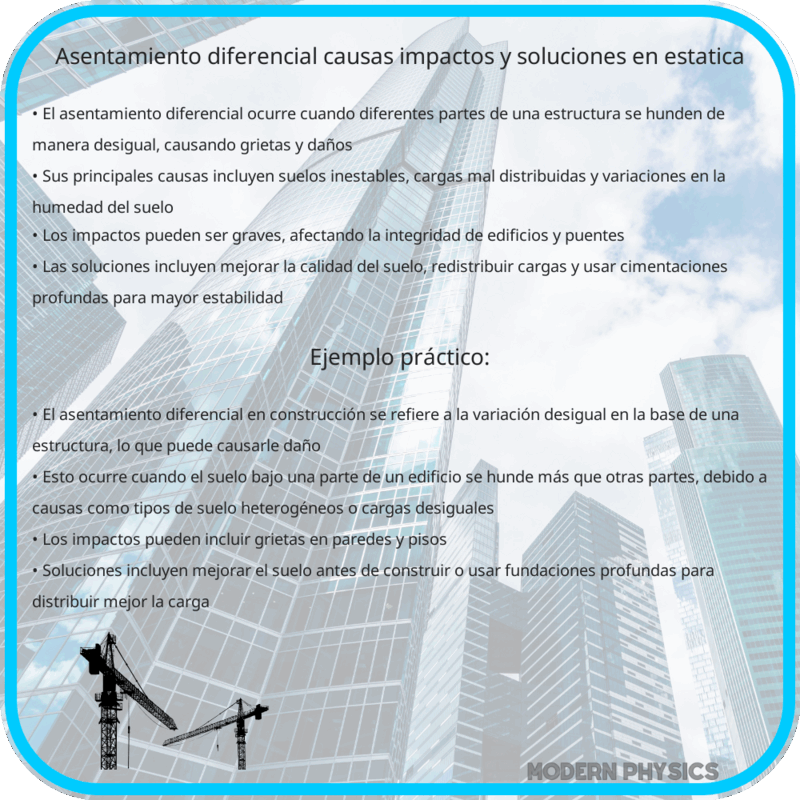 Asentamiento Diferencial | Causas, Impactos y Soluciones en Estática