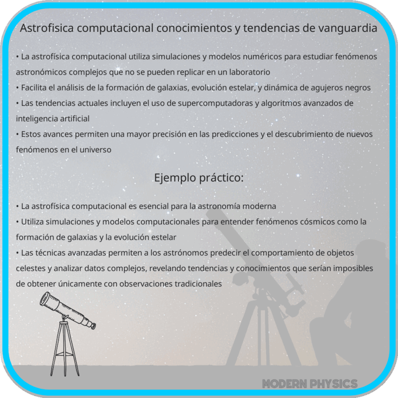 Astrofísica Computacional | Conocimientos y Tendencias de Vanguardia